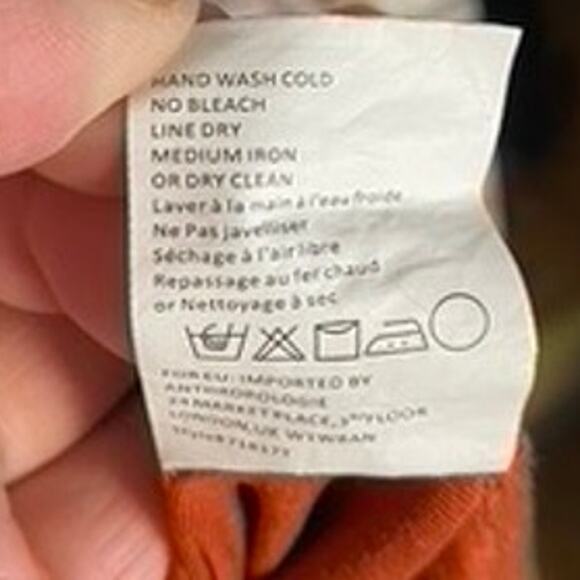 Anthropologie TINY Floral Mixed Media Soft Flowing Tie Hem Blouse - Picture 9 of 10